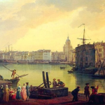 Tableau de 1762 représentant le port de la ville de La Rochelle